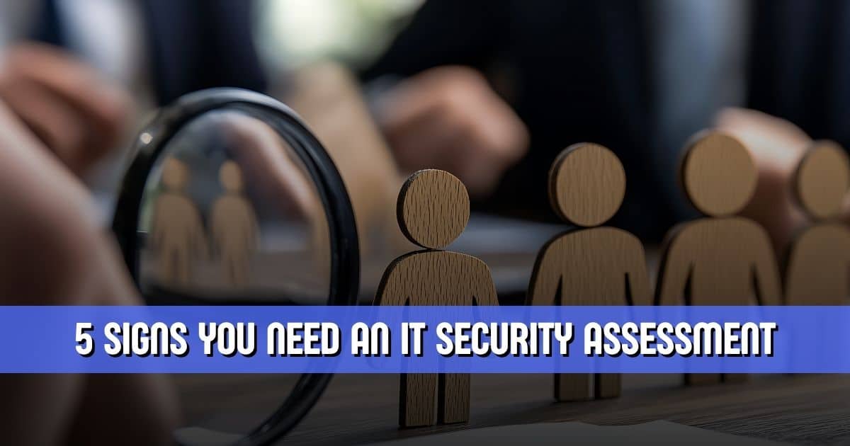 Small business performing IT Security Assessment to identify risks and improve cybersecurity